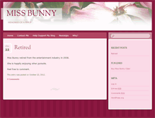 Tablet Screenshot of missbunny.com